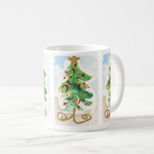 Wirbler Weihnachtsbaum Kaffeetasse (VorderseiteRechts)