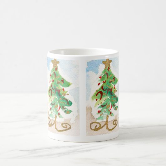 Wirbler Weihnachtsbaum Kaffeetasse (Mittel)