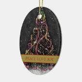 Wirbler Weihnachtsbaum Oval Xmas Ornament (Links)