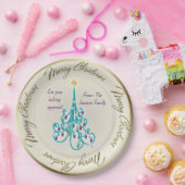 Wirbler Weihnachtsbaum Pappteller (Party)