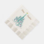 Wirbler Weihnachtsbaum Serviette (Ecke)