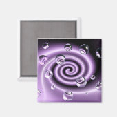 Wirbles Blasen-Magnet Magnet (Vorderseite/Rückseite)