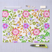 Wirbles Blumenmuster im Herbst Nizza Seidenpapier (Handwerk)