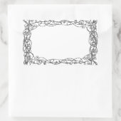 Wirbles Buchzeichen Rechteckiger Aufkleber (Tasche)