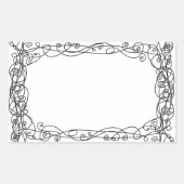 Wirbles Buchzeichen Rechteckiger Aufkleber (Vorderseite)