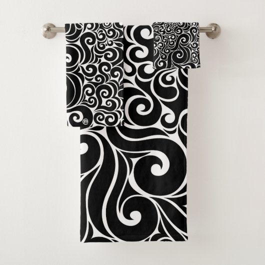 Wirbles Design Badhandtuch Set (Insitu)