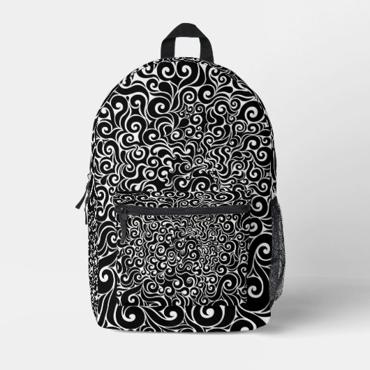 Wirbles Design Bedruckter Rucksack (Vorderseite)