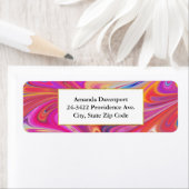 Wirbles Design in schlankem Rosa und orange (Insitu)