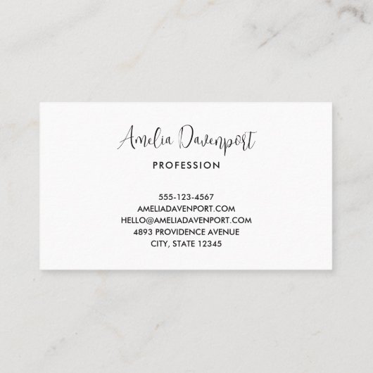 Wirbles Design in schlankem Rosa und orange Visitenkarte (Rückseite)