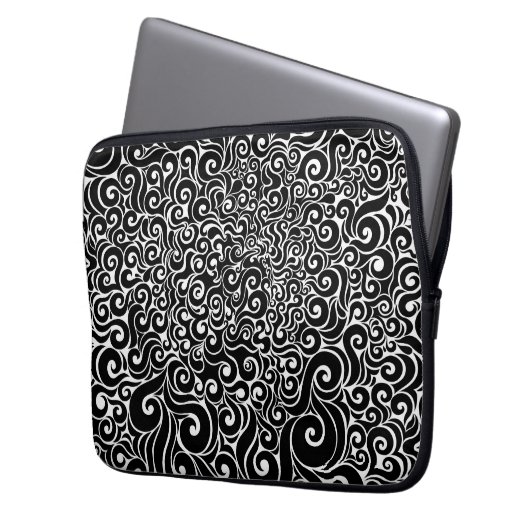 Wirbles Design Laptopschutzhülle (Vorderseite Links)