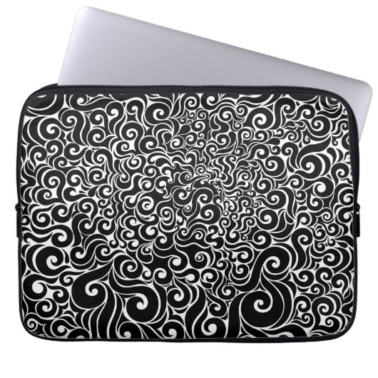 Wirbles Design Laptopschutzhülle (Vorderseite)