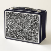 Wirbles Design Metall Brotdose (Rückseite)