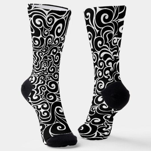 Wirbles Design Socken (Gewinkelt)