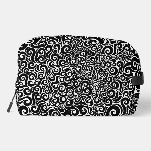 Wirbles Design Waschbeutel (Rückseite)