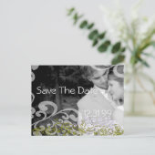 Wirbles Foto Save the Date Ankündigungspostkarte (Stehend Vorderseite)