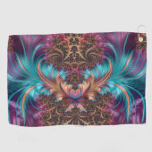 Wirbles Fraktal Muster Golfhandtuch (Horizontal)