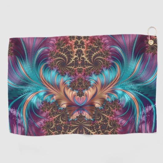 Wirbles Fraktal Muster Golfhandtuch (Horizontal)