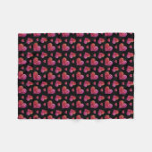 Wirbles Herz Fleecedecke (Vorderseite (Horizontal))