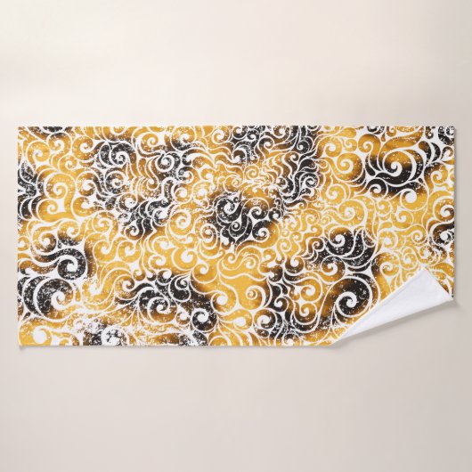 Wirbles Leopard-Muster Badehandtuch (Badehandtuch)