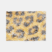 Wirbles Leopard-Muster Fleecedecke (Vorderseite (Horizontal))