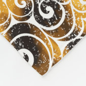 Wirbles Leopard-Muster Fleecedecke (Ecke)