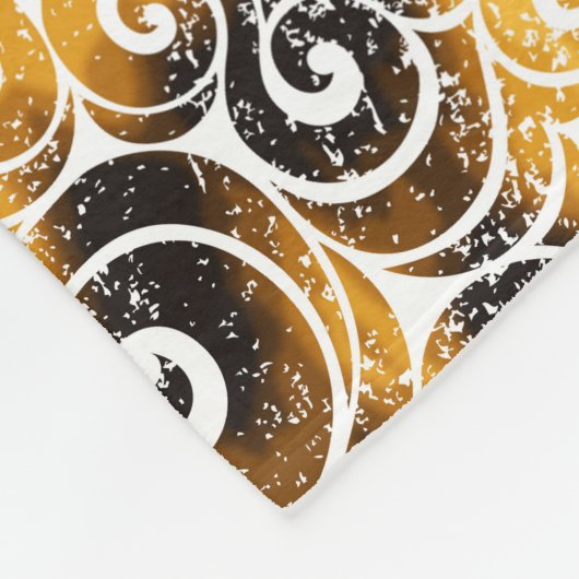 Wirbles Leopard-Muster Fleecedecke (Ecke)