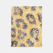 Wirbles Leopard-Muster Fleecedecke (Vorderseite)