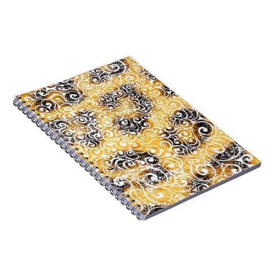 Wirbles Leopard-Muster Notizblock (Rechte Seite)