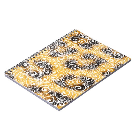 Wirbles Leopard-Muster Notizblock (Linke Seite)