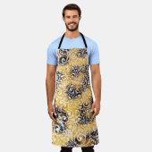 Wirbles Leopard-Muster Schürze (Getragen)