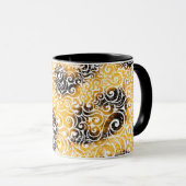 Wirbles Leopard-Muster Tasse (VorderseiteRechts)