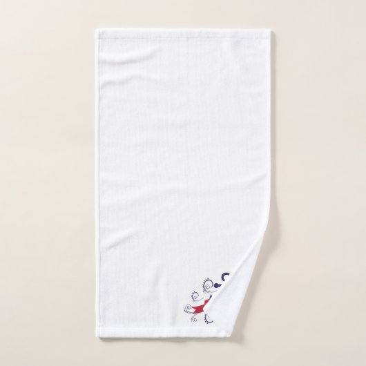 Wirbles Monogramm für die Ankeröffnung des Wasserb Badhandtuch Set (Handtuch)