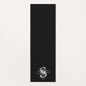 Wirbles Monogramm Yogamatte (Vorderseite)