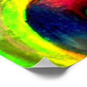 Wirbles Neonmuster Poster (Ecke)