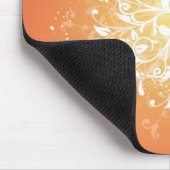 Wirbles Orange Mousepad (Ecke)