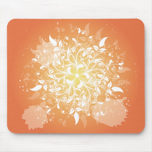 Wirbles Orange Mousepad (Vorne)