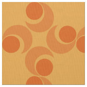 Wirbles orange Muster des 70ers Stoff (Nahaufnahme)