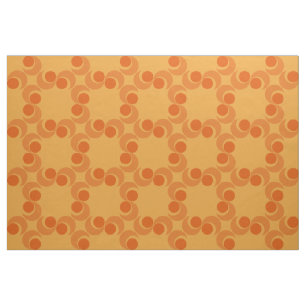 Wirbles orange Muster des 70ers Stoff