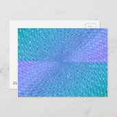 Wirbles Pastell Lila Aquamarines Abstraktes Muster Postkarte (Vorne/Hinten)