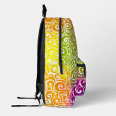 Wirbles Portrait (Farbe) Bedruckter Rucksack (Links)