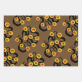 WIRBLES PUNCHY-Blume- und Herzklopfpapier Geschenkpapier Set (Vorderseite 2)