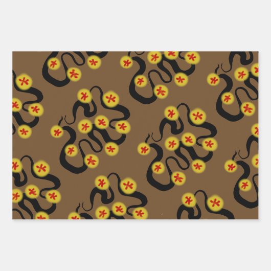 WIRBLES PUNCHY-Blume- und Herzklopfpapier Geschenkpapier Set (Vorderseite 2)