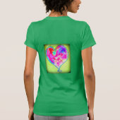Wirbles rotes Herz T-Shirt (Rückseite)