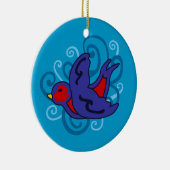 Wirbles Schlucken Keramikornament (Rechts)