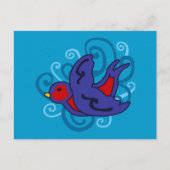 Wirbles Schlucken Postkarte (Vorderseite)