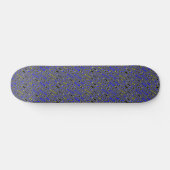 Wirbles Schwarz-Gelb-Muster-Skateboard Skateboard (Horizontal)