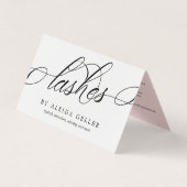 Wirbles Skript Lash Artist Aftercare Visitenkarten (Vorderseite)