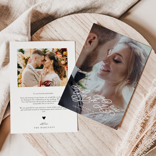 Wirbles Skript Vielen Dank für Ihr Hochzeitsskript Dankeskarte