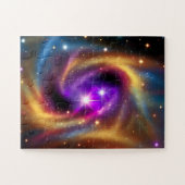 Wirbles Sternenarray des kosmischen Regenbogens Puzzle (Horizontal)
