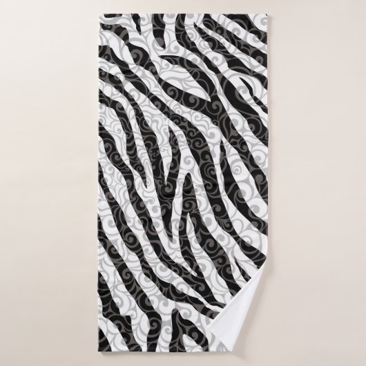 Wirbles Zebra-Design Badehandtuch (Badehandtuch)